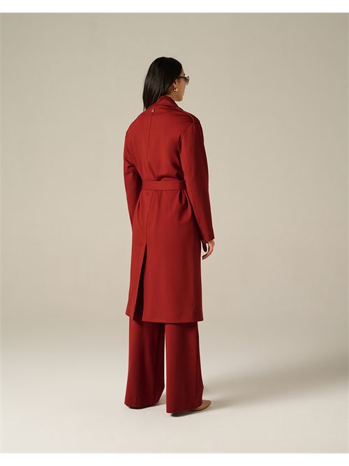 Trench Doppiopetto In Tessuto Fluido MANILA GRACE MANILA GRACE | K257VUMA641